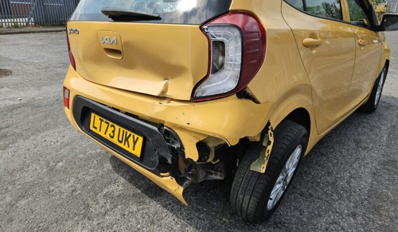 2023 73 Kia Picanto 1.0 2 5dr Yellow Damaged Salvage full