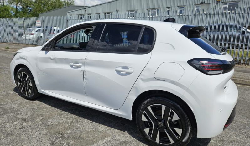 2025 Peugeot 208 1.2 PureTech 100 Allure 5dr White Damaged Salvage full