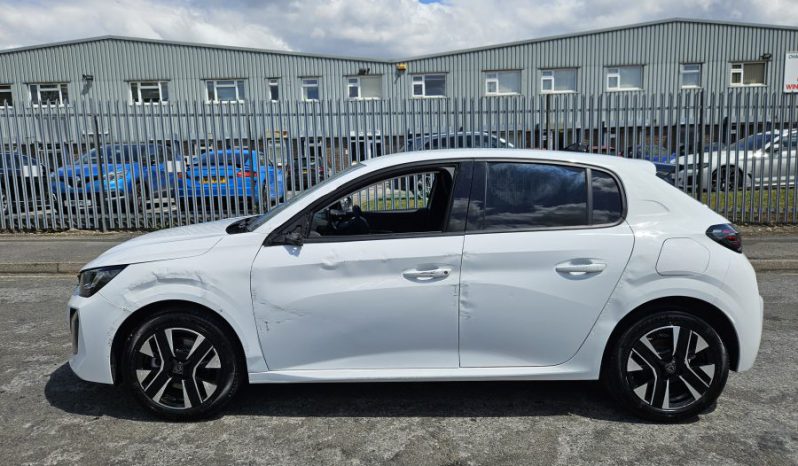 2025 Peugeot 208 1.2 PureTech 100 Allure 5dr White Damaged Salvage full