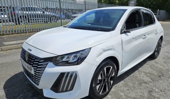 2025 Peugeot 208 1.2 PureTech 100 Allure 5dr White Damaged Salvage full