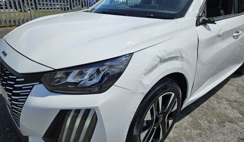 2025 Peugeot 208 1.2 PureTech 100 Allure 5dr White Damaged Salvage full