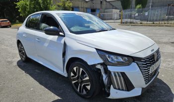 2025 Peugeot 208 1.2 PureTech 100 Allure 5dr White Damaged Salvage full