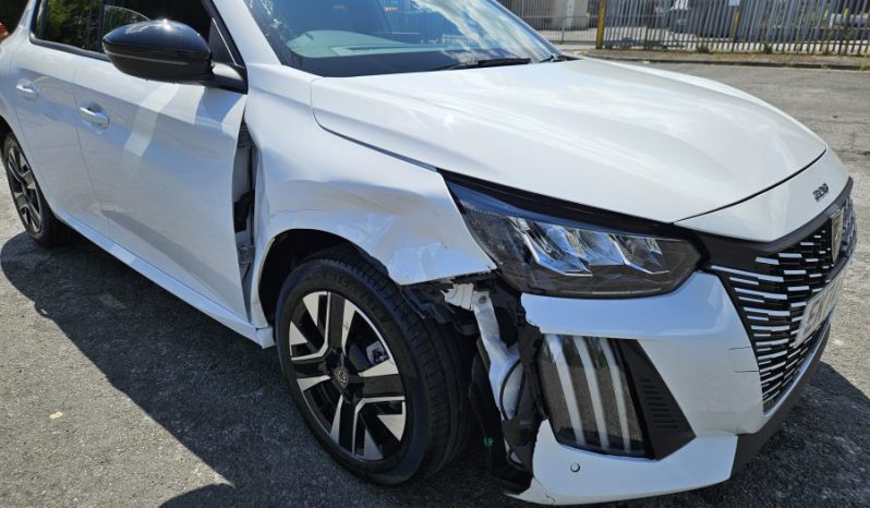 2025 Peugeot 208 1.2 PureTech 100 Allure 5dr White Damaged Salvage full