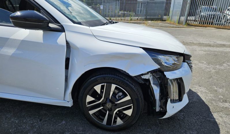 2025 Peugeot 208 1.2 PureTech 100 Allure 5dr White Damaged Salvage full