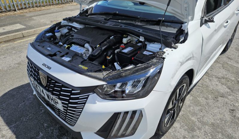 2025 Peugeot 208 1.2 PureTech 100 Allure 5dr White Damaged Salvage full