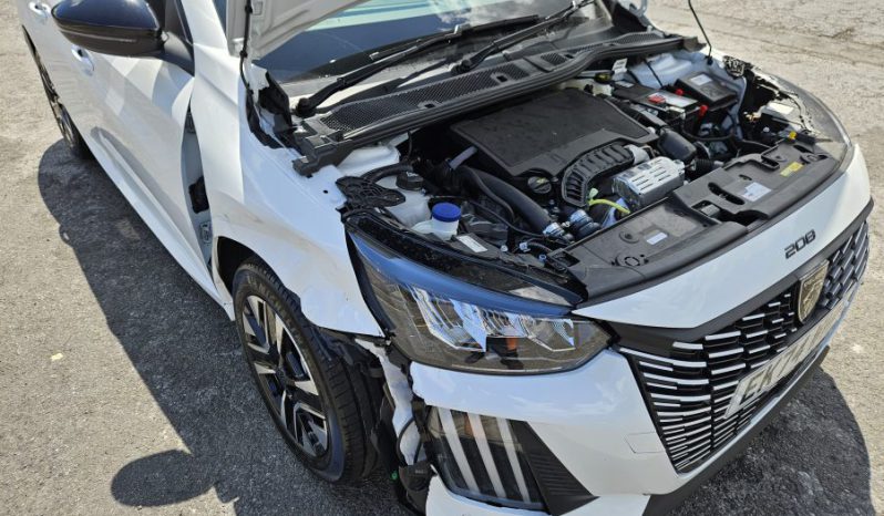 2025 Peugeot 208 1.2 PureTech 100 Allure 5dr White Damaged Salvage full