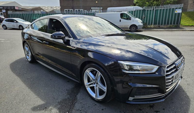 2018 AUDI A5 2.0 TDI Ultra S Line 5dr S Tronic Black Damaged Salvage CAT N full