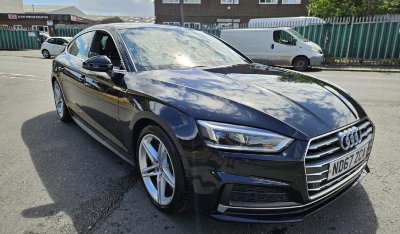 2018 AUDI A5 2.0 TDI Ultra S Line 5dr S Tronic Black Damaged Salvage CAT N full