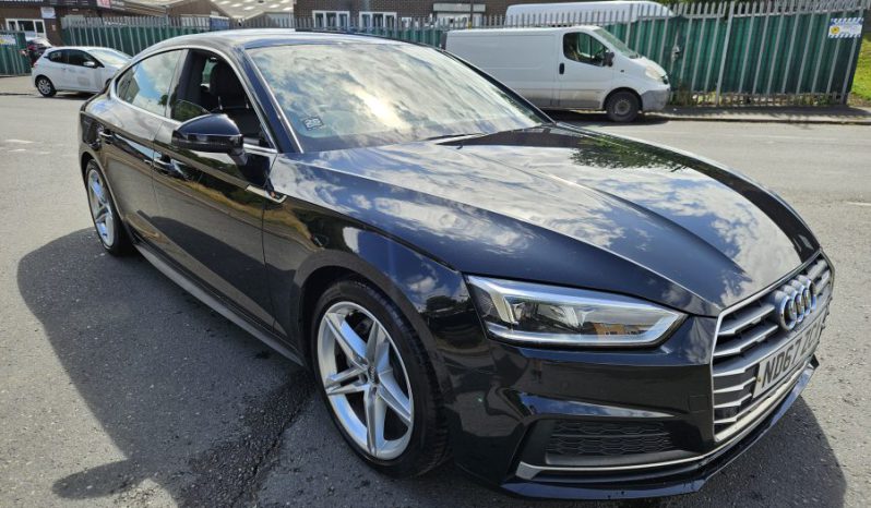 2018 AUDI A5 2.0 TDI Ultra S Line 5dr S Tronic Black Damaged Salvage CAT N full