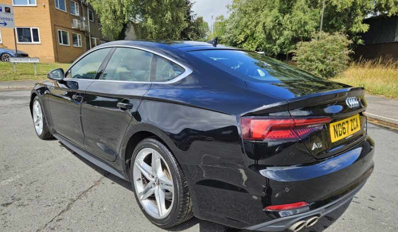 2018 AUDI A5 2.0 TDI Ultra S Line 5dr S Tronic Black Damaged Salvage CAT N full