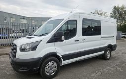 2023 23 Ford Transit CREW 2.0 EcoBlue 130 H2 Leader Double Cab Damagesd Salvage