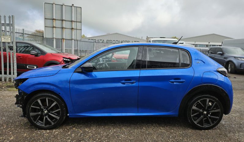 2023 PEUGEOT 208 1.2 PureTech 100 GT 5dr EAT8 Auto Blue Damaged Salvage full