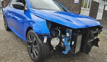 2023 PEUGEOT 208 1.2 PureTech 100 GT 5dr EAT8 Auto Blue Damaged Salvage full
