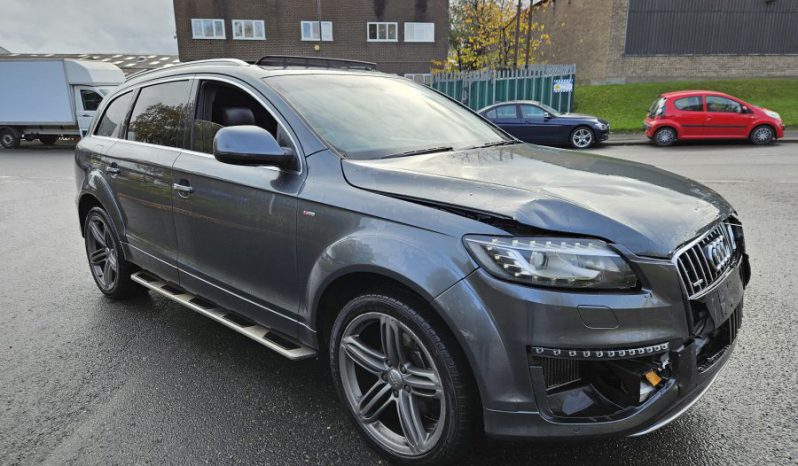 2014 AUDI Q7 3.0 TDI 245 Quattro S Line Sport Ed Auto 7ST Damaged Salvage CAT N full