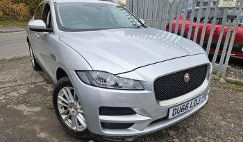 2016 66 JAGUAR F-PACE 2.0d Portfolio 5dr AWD Silver UNRECORDED DAMAGED SALVAGE full
