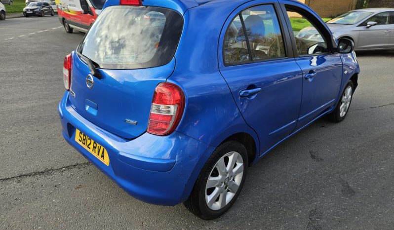 2012 NISSAN MICRA 1.2 Acenta 5dr CVT AUTOMATIC Damaged Salvage LOW MILEAGE full