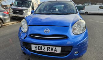2012 NISSAN MICRA 1.2 Acenta 5dr CVT AUTOMATIC Damaged Salvage LOW MILEAGE full