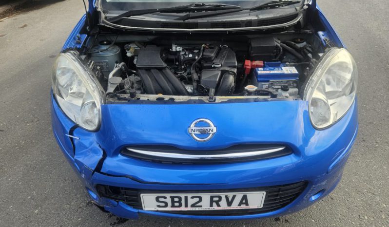 2012 NISSAN MICRA 1.2 Acenta 5dr CVT AUTOMATIC Damaged Salvage LOW MILEAGE full