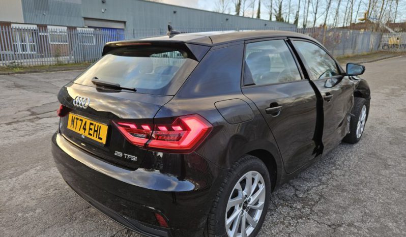 2025 AUDI A1 25 TFSI Sport 5dr S Tronic Automatic Black Damaged Salvage full