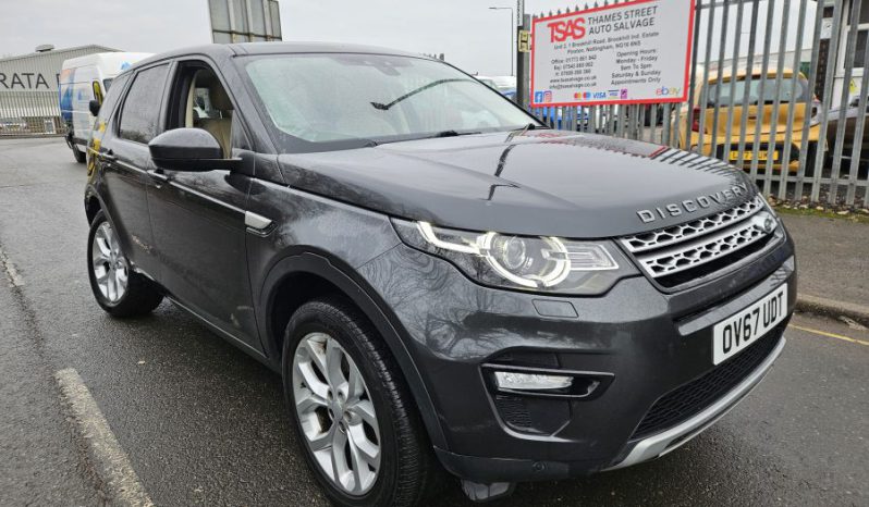 2017 67 LAND ROVER DISCOVERY SPORT 2.0 TD4 180 HSE Auto Damaged Salvage CAT N full