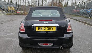 2012 12 MINI CONVERTIBLE 1.6 Cooper 2dr Black Damaged Salvage DRIVE AWAY full