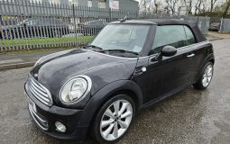 2012 12 MINI CONVERTIBLE 1.6 Cooper 2dr Black Damaged Salvage DRIVE AWAY