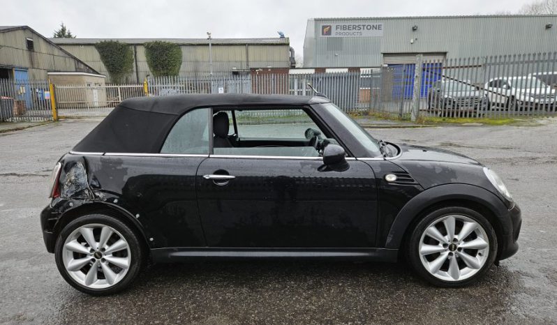 2012 12 MINI CONVERTIBLE 1.6 Cooper 2dr Black Damaged Salvage DRIVE AWAY full