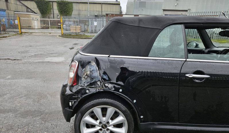 2012 12 MINI CONVERTIBLE 1.6 Cooper 2dr Black Damaged Salvage DRIVE AWAY full