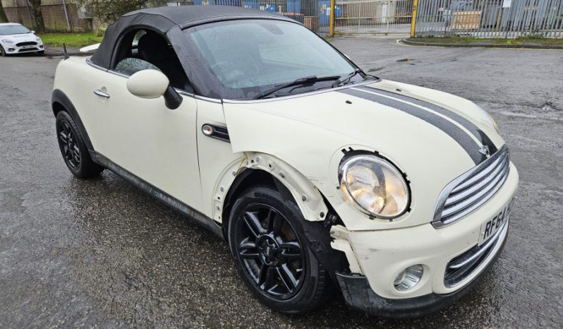 2015 64 MINI ROADSTER 1.6 Cooper 2dr Convertible White Damaged Salvage CAT N full