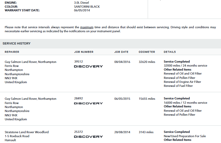 2014 LAND ROVER DISCOVERY 3.0 SDV6 HSE 5dr Auto 7 Seater NOT SALVAGE full