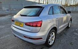 2017 AUDI Q3 1.4T FSI Sport 5dr S Tronic Auto Silver Damaged Salvage