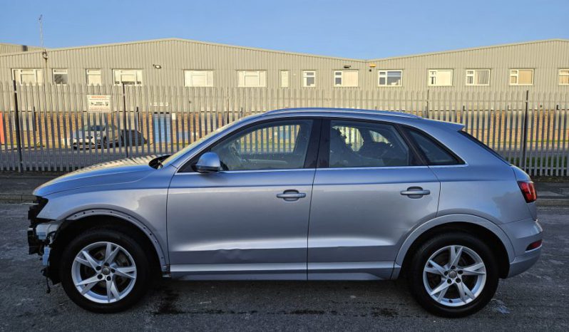 2017 AUDI Q3 1.4T FSI Sport 5dr S Tronic Auto Silver Damaged Salvage full