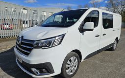 2024 RENAULT TRAFIC LL30 Blue dCi 170 Sport Crew Van EDC 6 Seats Damaged Salvage