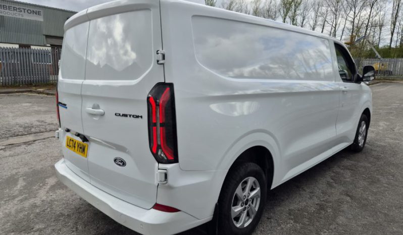 2024 FORD TRANSIT CUSTOM ELECTRIC 100kW 65kW H1 Van Limited Auto Damaged Salvage CAT N full
