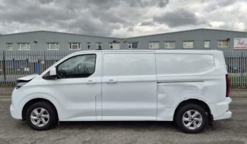 2024 FORD TRANSIT CUSTOM ELECTRIC 100kW 65kW H1 Van Limited Auto Damaged Salvage CAT N full