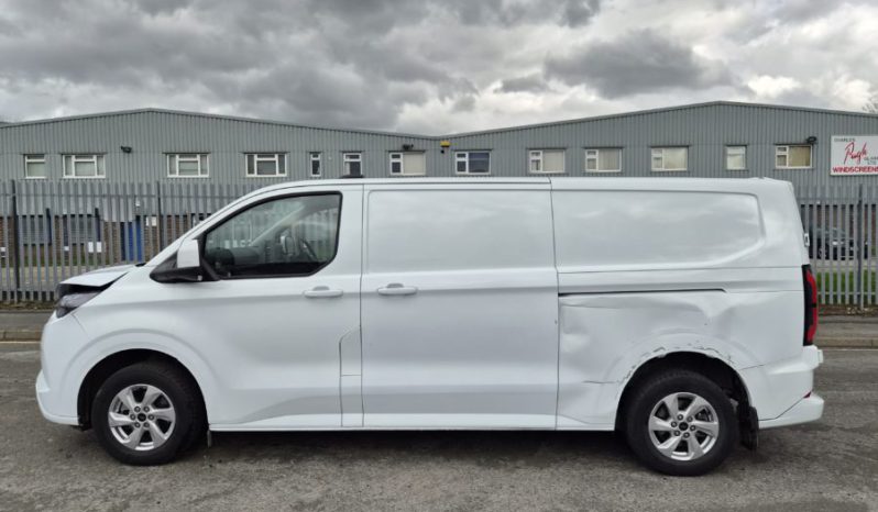 2024 FORD TRANSIT CUSTOM ELECTRIC 100kW 65kW H1 Van Limited Auto Damaged Salvage CAT N full
