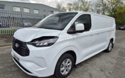2024 FORD TRANSIT CUSTOM ELECTRIC 100kW 65kW H1 Van Limited Auto Damaged Salvage CAT N