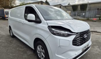 2024 FORD TRANSIT CUSTOM ELECTRIC 100kW 65kW H1 Van Limited Auto Damaged Salvage CAT N full