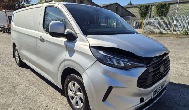 2025 25 FORD TRANSIT CUSTOM 2.0 EcoBlue 136 H1 Van Limited Auto Damaged Salvage full
