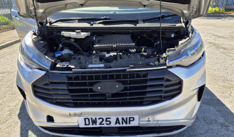 2025 25 FORD TRANSIT CUSTOM 2.0 EcoBlue 136 H1 Van Limited Auto Damaged Salvage full