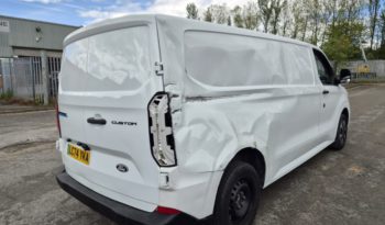 2024 74 FORD TRANSIT CUSTOM 100kW ELECTRIC 65kWh Van Trend Auto Damaged Salvage full