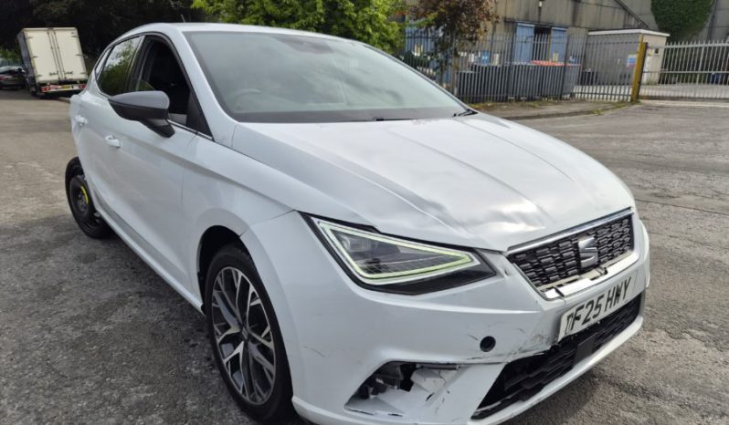 2025 25 SEAT IBIZA 1.0 TSI 115 Xcellence 5dr White Damaged Salvage full