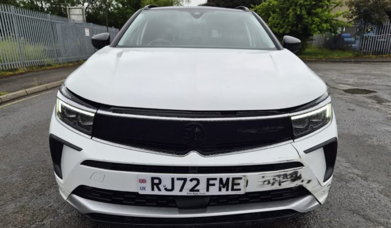 2022 72 VAUXHALL GRANDLAND 1.2 Turbo Ultimate 5dr White Damaged Salvage full
