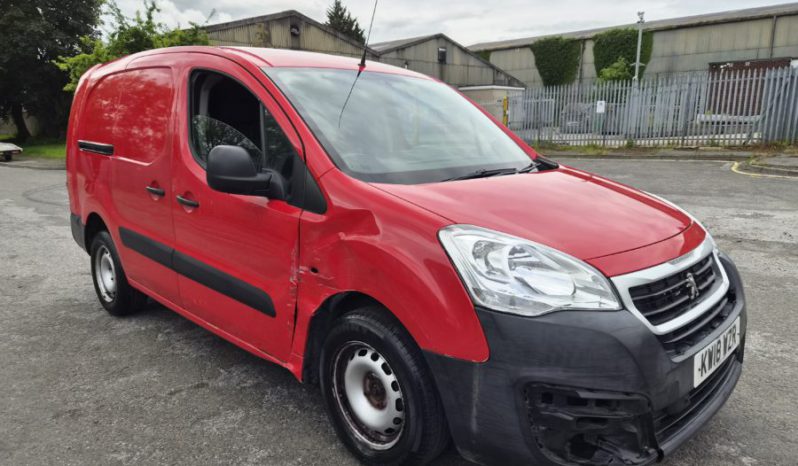 2018 18 PEUGEOT PARTNER S Puretech 110 S Red Damaged Salvage full