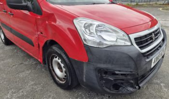 2018 18 PEUGEOT PARTNER S Puretech 110 S Red Damaged Salvage full