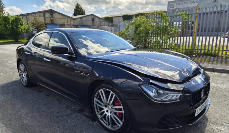 2015 65 MASERATI GHIBLI V6 BI TURBO S 403 BHP 4dr Auto Black Damaged Salvage full