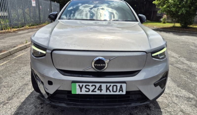 2024 VOLVO XC40 300kW Recharge Twin Core 82kWh AWD Auto Damaged Salvage CAT N full