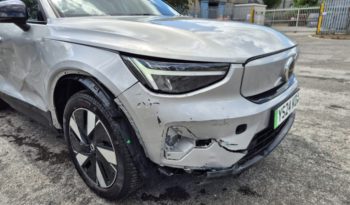 2024 VOLVO XC40 300kW Recharge Twin Core 82kWh AWD Auto Damaged Salvage CAT N full