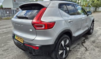 2024 VOLVO XC40 300kW Recharge Twin Core 82kWh AWD Auto Damaged Salvage CAT N full