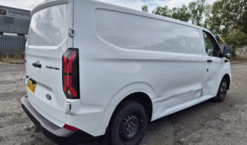 2024 74 FORD TRANSIT CUSTOM AUTO 100kW 65kWh H1 Van Trend Auto Damaged Salvage full